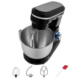 Stand Mixer, 5QT Dough Mixer, 10+P Speeds Tilt-head Food Mixer, Kitchen Mixer with Stainless Steel Bowl, Dough Hook, Wire Whip, Beater, Scraper