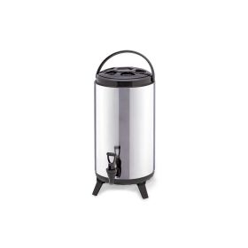2.1 Gal Insulated Brew Pot – Hot & Cold Beverage Dispenser, Stainless Steel Thermal Container for Home