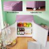 Desktop mini freezer, small fridge, pink color