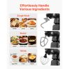 Stand Mixer, 5QT Dough Mixer, 10+P Speeds Tilt-head Food Mixer, Kitchen Mixer with Stainless Steel Bowl, Dough Hook, Wire Whip, Beater, Scraper
