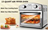 12.5 Quart 7-in-1 Convection Toaster Oven, 1500W, Stainless Steel, with 5 Pre-Set Menus – Roast, Bake, Grill, Broil, Toast, Dehydrate & Defrost