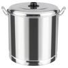 16 Quart Steamer with Aluminum Lid, Silver, all Aluminum