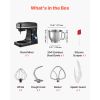 Stand Mixer, 8.3QT Dough Mixer, 660W 6+P Speeds Tilt-head Food Mixer with Stainless Steel Bowl, Dough Hook, Wire Whip, Flat Beater, Scraper