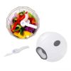 1qt Quick Pull Chopper, BPA free , SS Blades, Food Contact Safe Material , White Grey, Weight 320g