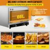 Commercial Convection Oven, 66L/60Qt, Half-Size Conventional Oven Countertop, 1800W 4-Tier Toaster with Front Glass Door