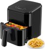 3.17 QT Digital Air Fryer, a small air fryer with a PP touch panel, with a maximum temperature of 400 degrees Fahrenheit.