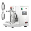 Milkshake Maker Machine, 120W Commercial Milk Tea Shaker Machine, Double Head Milk Shake Mixer Machine, 0-180s Adjustable Milkshake Blender