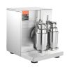 Milkshake Maker Machine, 120W Commercial Milk Tea Shaker Machine, Double Head Milk Shake Mixer Machine, 0-180s Adjustable Milkshake Blender