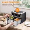 9.5 Quart Large Dual Basket Air Fryer with Double Basket, Independent Temp Control & Sync Mode, 10 Presets (Bake/Broil/Defrost/Dehydrate)