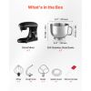 Stand Mixer, 6 QT Dough Mixer, 660W 6 + P Speeds Tilt-head Food Mixer with Stainless Steel Bowl, Dough Hook, Wire Whip, Flat Beater, Scraper